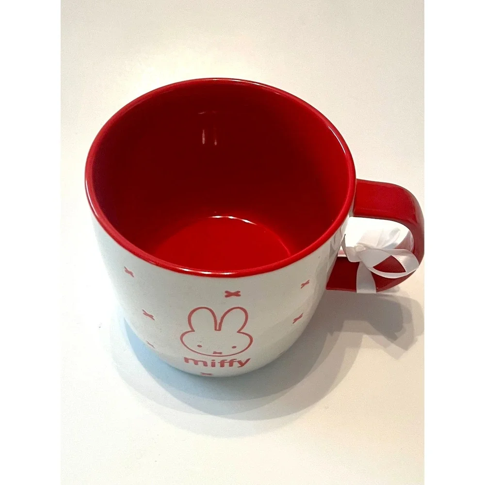NWT Miffy by Magenta 22 Oz Ceramic Mug Red White Bunny Coffee Cup